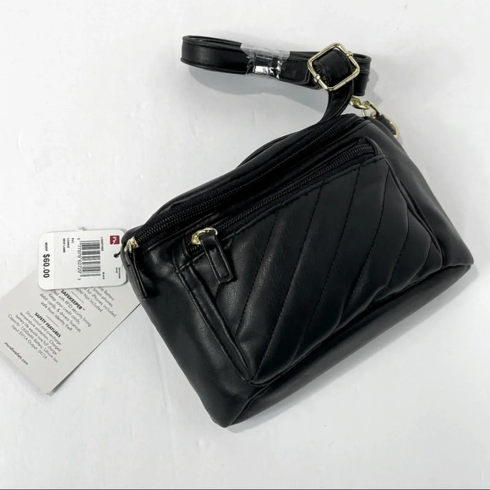 Mundi Connie Black Quilted Crossbody - Picture 6 of 12